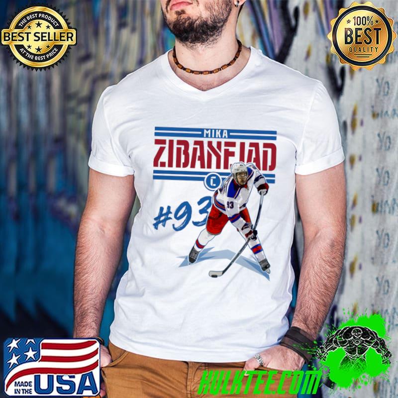 Mika Zibanejad Swedish professional ice hockey centre New York R Play T-Shirt