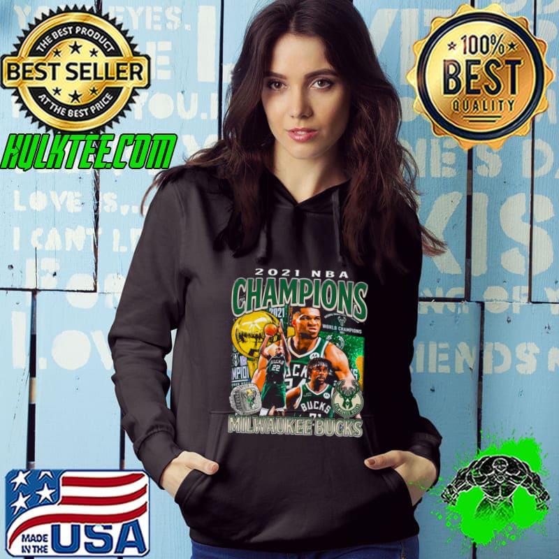 Milwaukee Bucks 2021 NBA Champions American professional basketball team T-Shirt