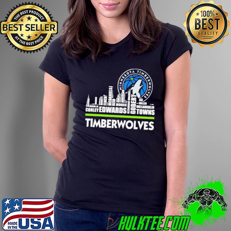 Minnesota Timberwolves Skyline Players Name 2024 Shirt