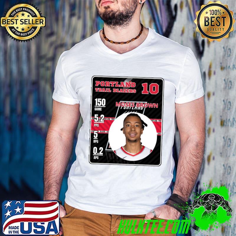 Moses Brown American professional basketball Portland Trail Blazers T-Shirt