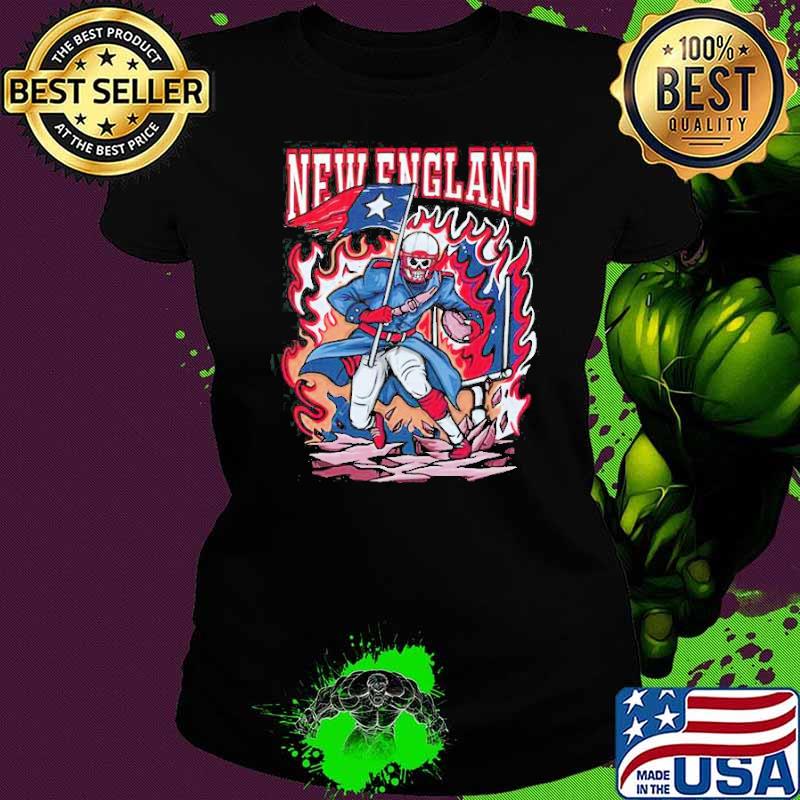 New England Patriots Football Skull Style Shirt