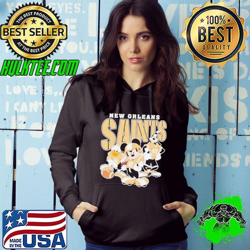 New Orleans Saints Mickey Donald Duck And Goofy Football Team 2024 s Hoodie New Orleans Saints Mickey Donald Duck And Goofy Football Team 2024 s Hoodie