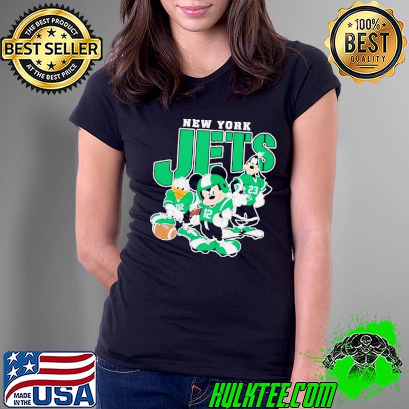 New York Jets Mickey Donald Duck And Goofy Football Team 2024 Shirt