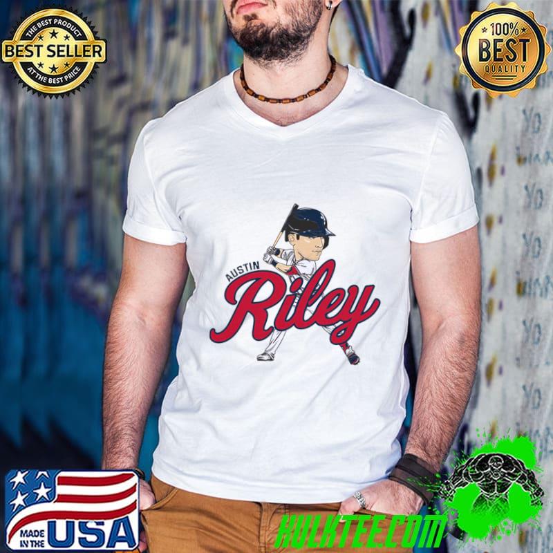 Nice austin Riley Caricature American professional baseball third baseman T-Shirt