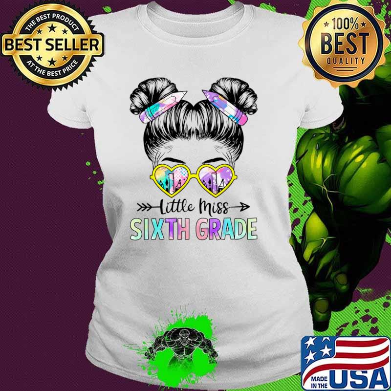 Nice little Miss Sixth Grade Girls Back To School Shirt Daughter T-Shirt