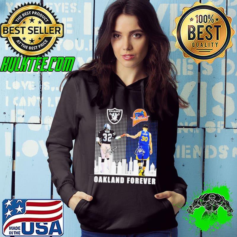 Oakland Sports Teams Forever Marcus Allen And Stephen Curry Signatures Shirt