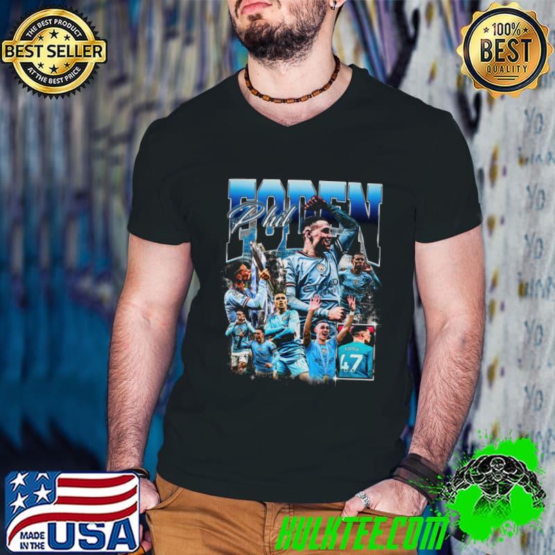 Phil Foden English professional footballer Retro Bootleg T-Shirt Guys V Neck Phil Foden English professional footballer Retro Bootleg T-Shirt Guys V Neck