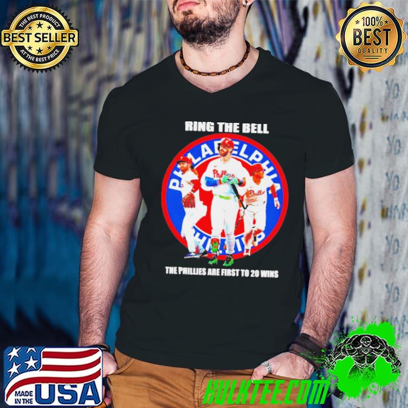 Philadelphia Phillies ring the bell the Phillies are first to 20 wins shirt