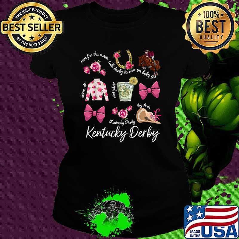Pink Coquette Bow Derby Day Horse Racing 2024 Derby T-Shirt