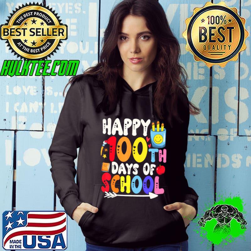 Premium 100 Days Of School Teacher And Student T-Shirt