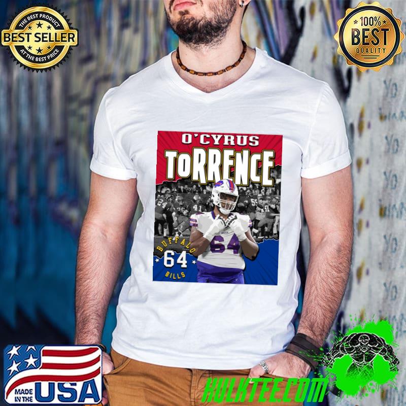 Premium o'Cyrus Torrence American football guard for the Buffalo Bills T-Shirt