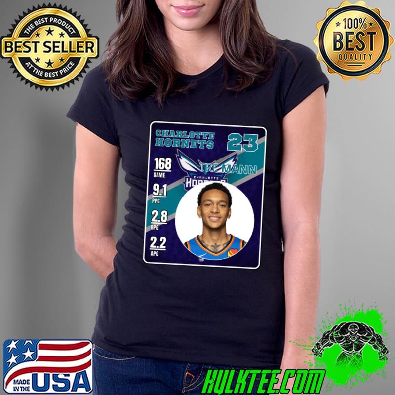 Premium tre Mann American professional basketball player for the Charlotte Hornets T-Shirt
