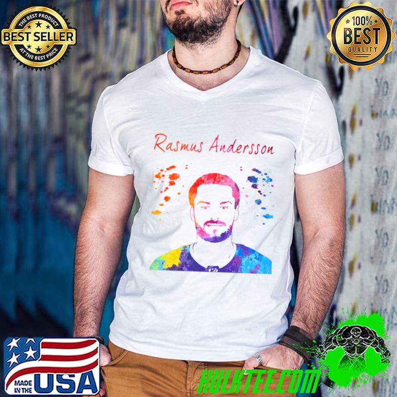Rasmus Andersson Swedish professional ice hockey player T-Shirt Guys V Neck Rasmus Andersson Swedish professional ice hockey player T-Shirt Guys V Neck