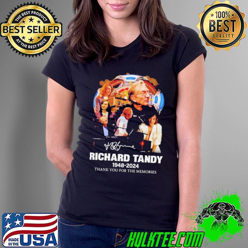 Richard Tandy 1948-2024 Thank You For The Memories Signature s Ladies Tee Richard Tandy 1948-2024 Thank You For The Memories Signature s Ladies Tee