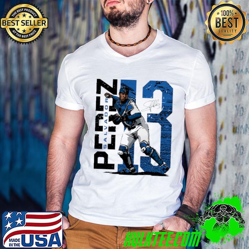 Salvador Perez Kansas City Stadium Venezuelan-American professional baseball catcher T-Shirt Guys V Neck Salvador Perez Kansas City Stadium Venezuelan-American professional baseball catcher T-Shirt Guys V Neck