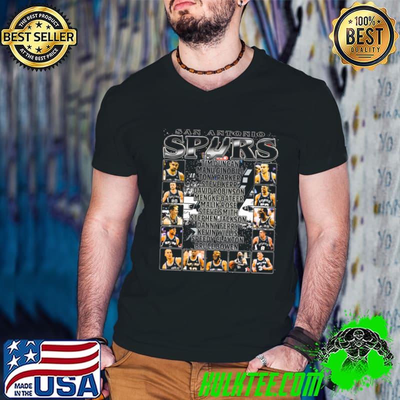 San Antonio Spurs 2003 NBA Champs Team T-Shirt Guys V Neck San Antonio Spurs 2003 NBA Champs Team T-Shirt Guys V Neck