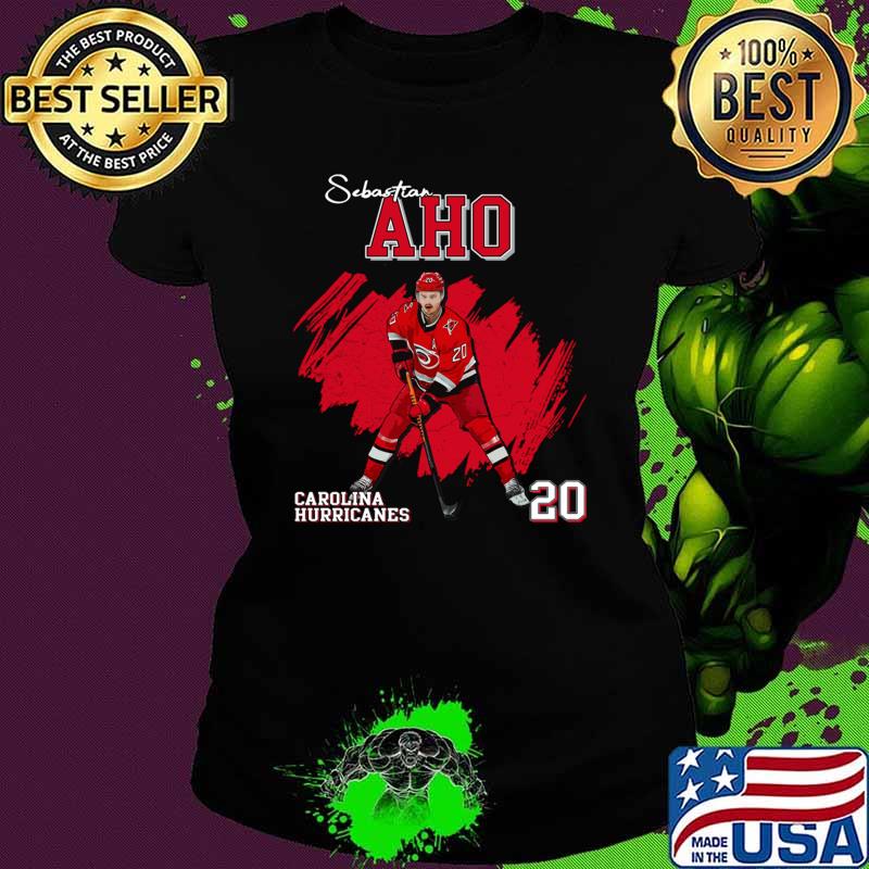 Sebastian Aho Finnish professional ice hockey player and alternate captain T-Shirt Ladies tee Sebastian Aho Finnish professional ice hockey player and alternate captain T-Shirt Ladies tee