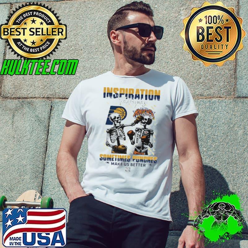 Skeletons Indiana Pacers Inspiration Theraphy Sometimes Punches Make Us Better Shirt