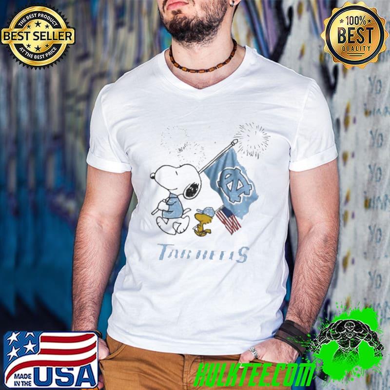 Snoopy And Woodstock Happy 4th Of July North Carolina Tar Heels Football 2024 shirt