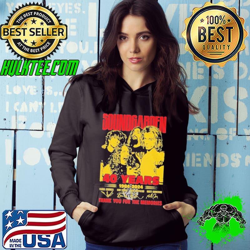 Soundgarden 40 Years 1984-2024 Thank You For The Memories Signatures Shirt