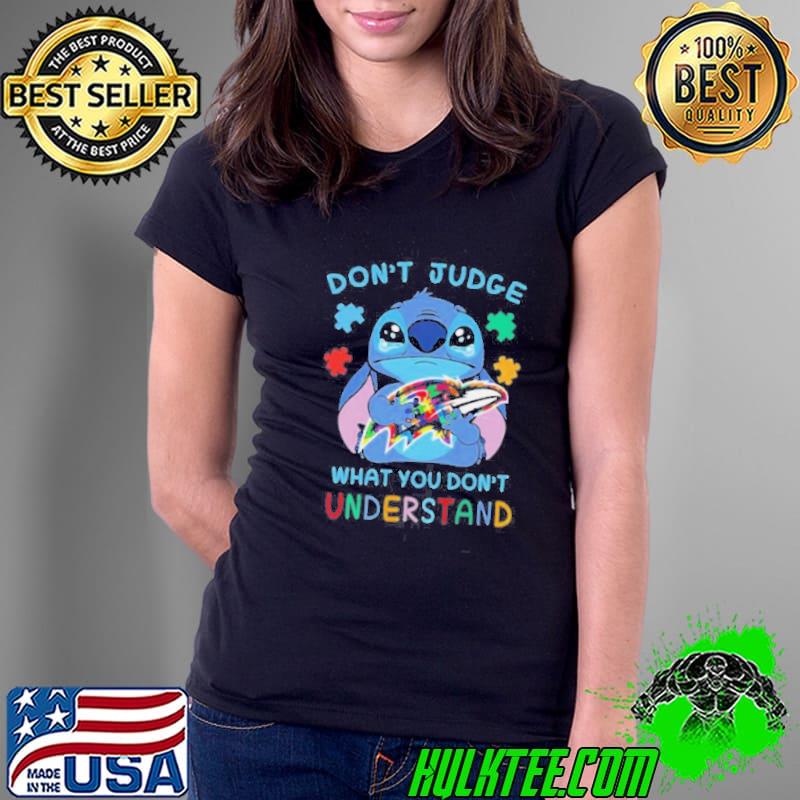 Stitch Baltimore Ravens Autism Awareness Don’t Judge What you Don’t Understand Shirt