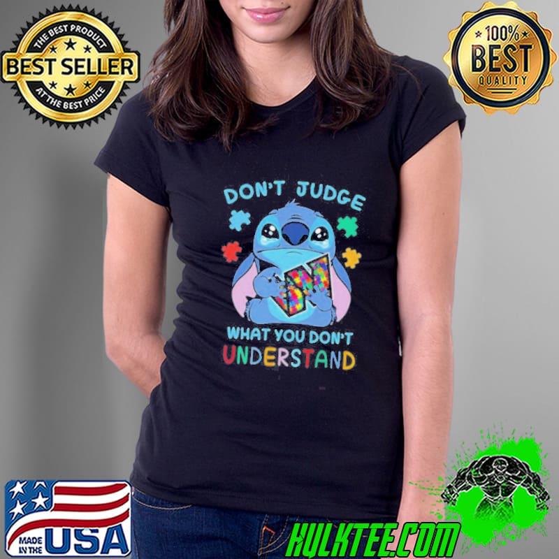 Stitch Washington Commanders Autism Awareness Don’t Judge What you Don’t Understand Shirt
