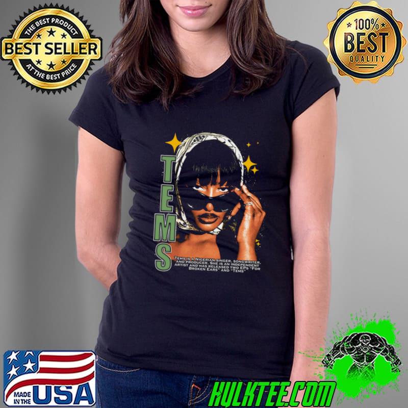 Tems Portrait singer and songwriter T-Shirt