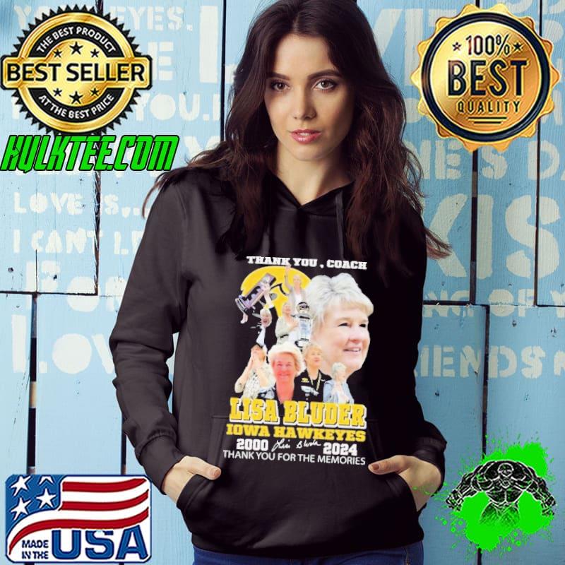 Thank You, Coach Lisa Bluder Iowa Hawkeyes 2000-2024 Thank You For The Memories Signature Shirt