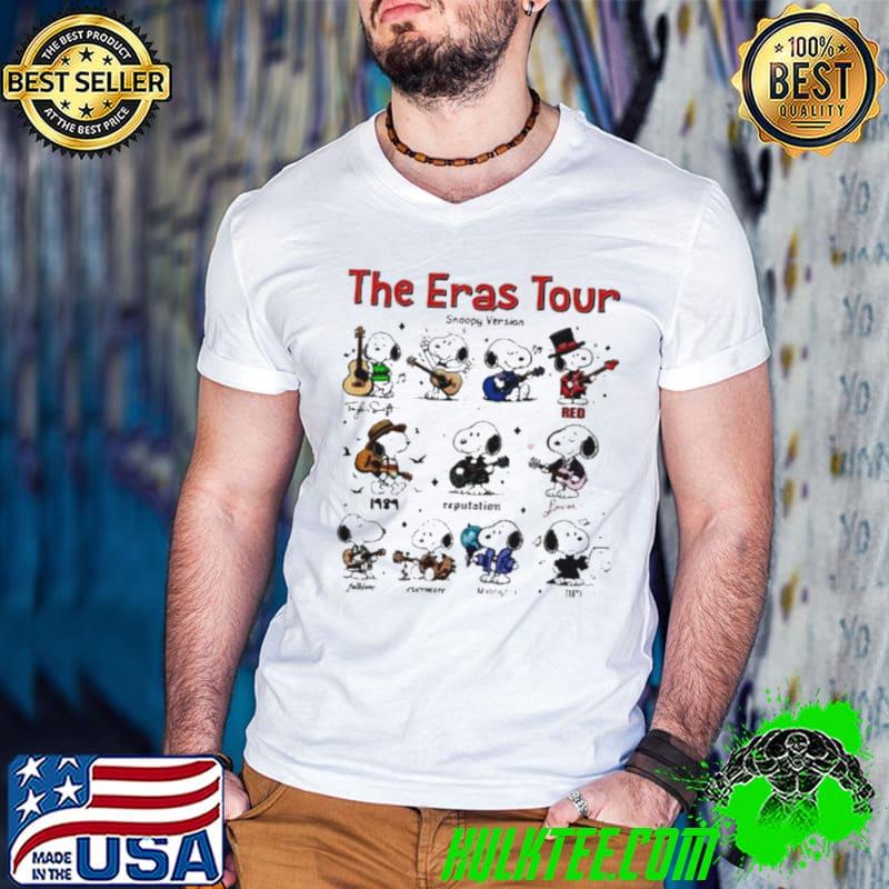 The Eras Tour Snoopy Guitar Version Shirt Guys V Neck The Eras Tour Snoopy Guitar Version Shirt Guys V Neck
