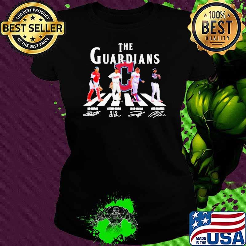 The Guardians Abbey Road Bo Naylor Steven Kwan Josh Naylor And Jose Ramirez Signatures Shirt