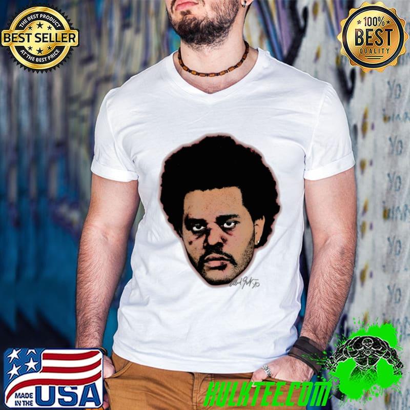 The Weekned Big Face Canadian singer-songwriter T-Shirt Guys V Neck The Weekned Big Face Canadian singer-songwriter T-Shirt Guys V Neck