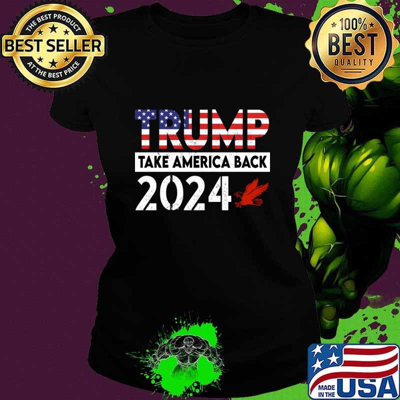 Trump Take America Back 2024 Usa flag Election T-shirt