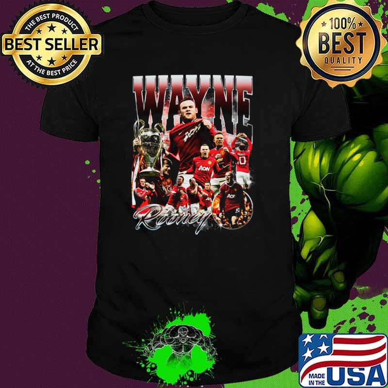 Wayne Rooney English professional football manager Retro Bootleg T-Shirt