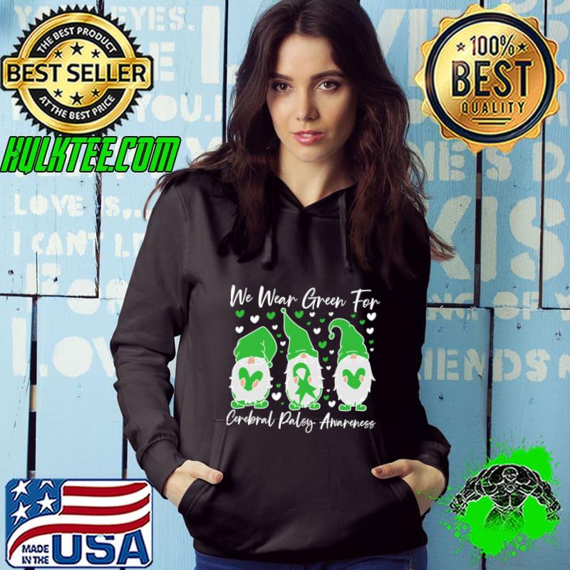 We Wear Green For Cerebral Palsy Gnome T-Shirt