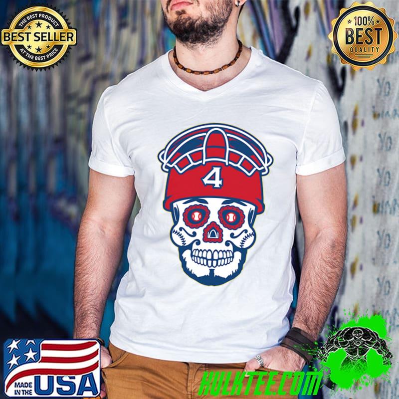 Yadi Molina Sugar Skull Puerto Rican former professional baseball catcher T-Shirt Yadi Molina Sugar Skull Puerto Rican former professional baseball catcher T-Shirt