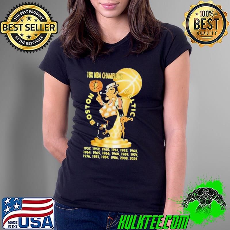 18X NBA Champions Trophy Boston Celtics Shirt