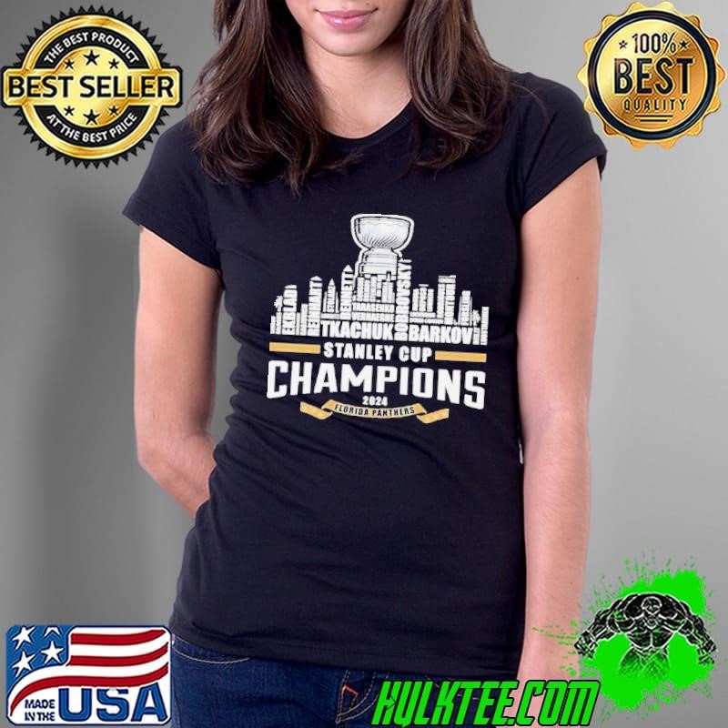 2024 Stanley Cup Florida Panthers Champions Florida’s Skyline Ladies Tee