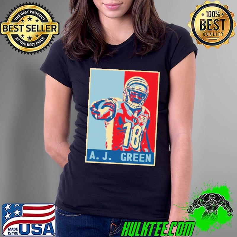 A.J. Green American former football wide receiver Ladies Tee A.J. Green American former football wide receiver Ladies Tee