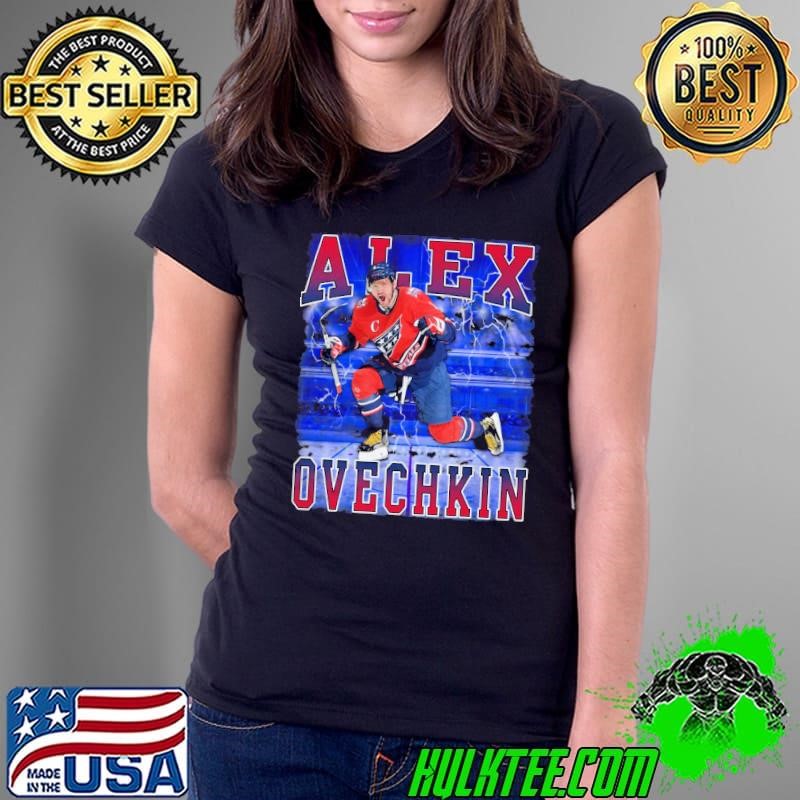 Alex Ovechkin Russian professional ice hockey left winger and captain Player Ladies Tee