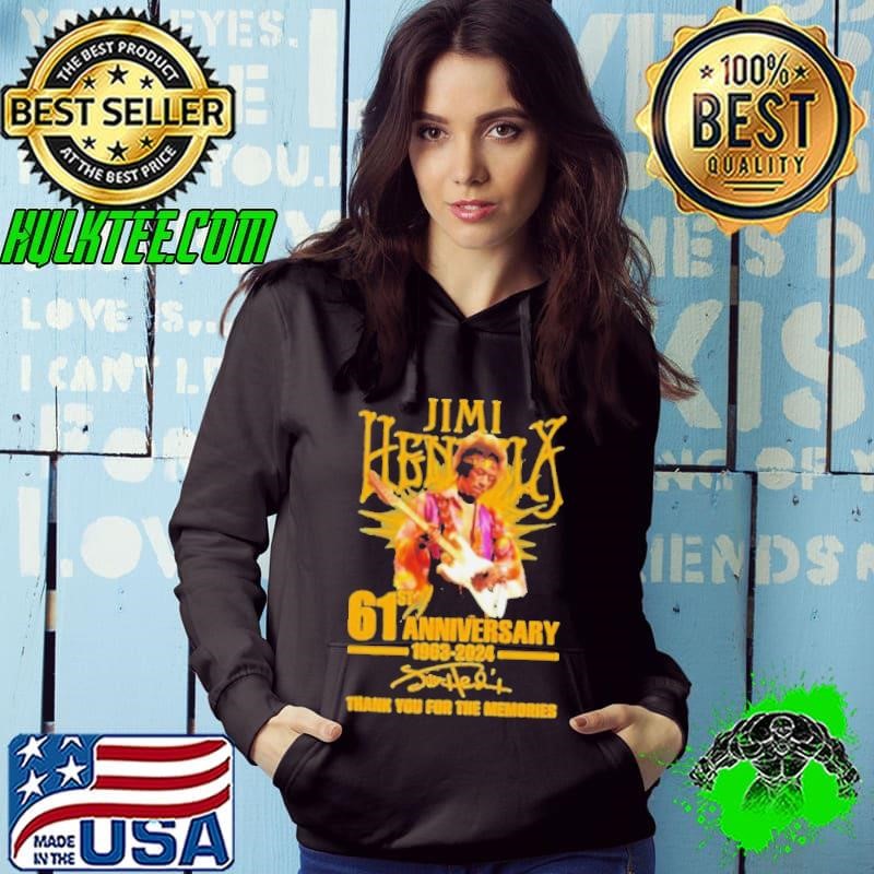 Awesome Jimi Hendrix 61st Anniversary 1963-2024 Thank You For The Memories Shirt