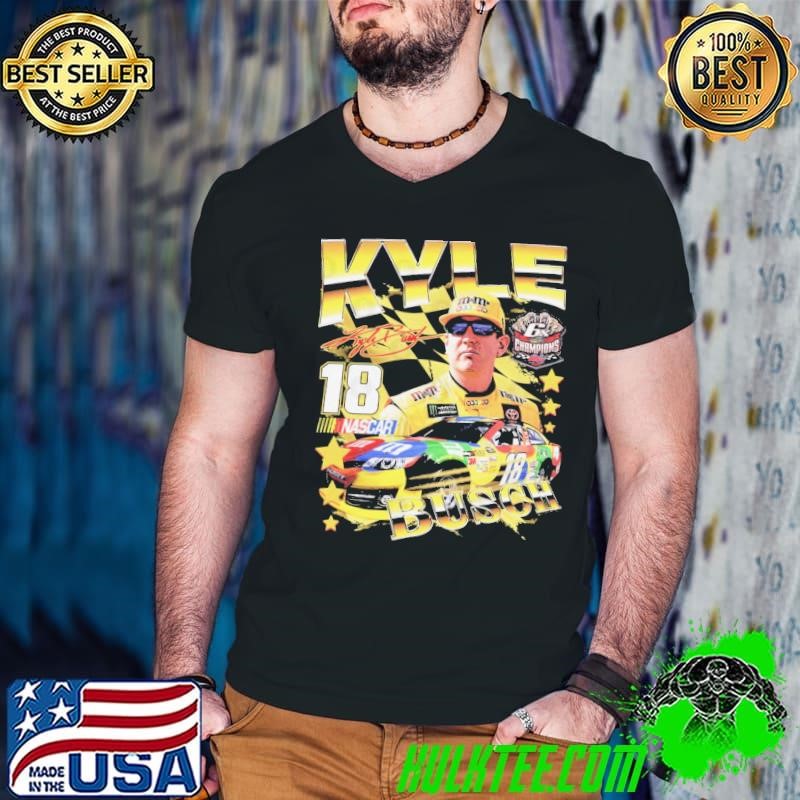 Awesome Kyle Busch American professional stock car racing driver Vintage Guys V Neck