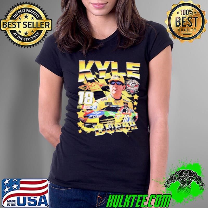 Awesome Kyle Busch American professional stock car racing driver Vintage Ladies Tee