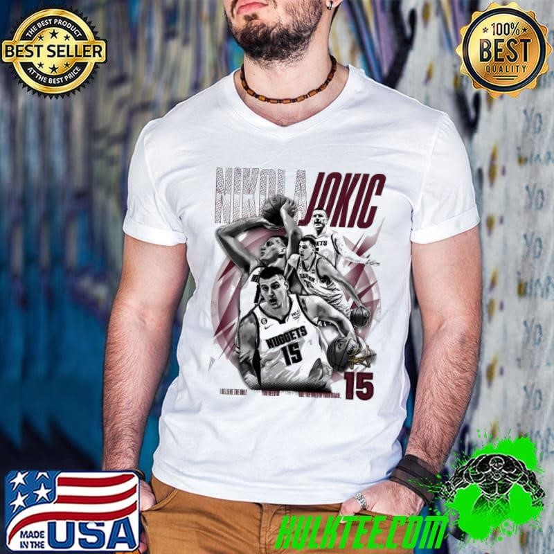 Awesome Nikola Jokic 15 Denver Nuggets Serbian professional basketball player Shirt