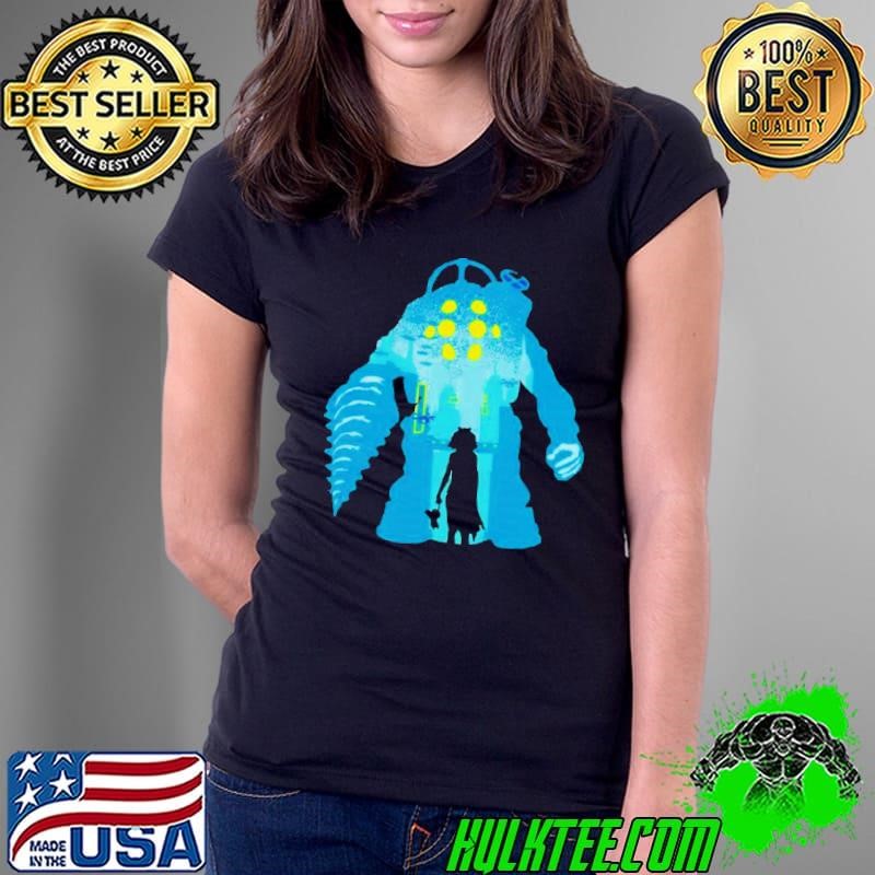 Big Daddy and Little Sister BioShock underwater world shirt