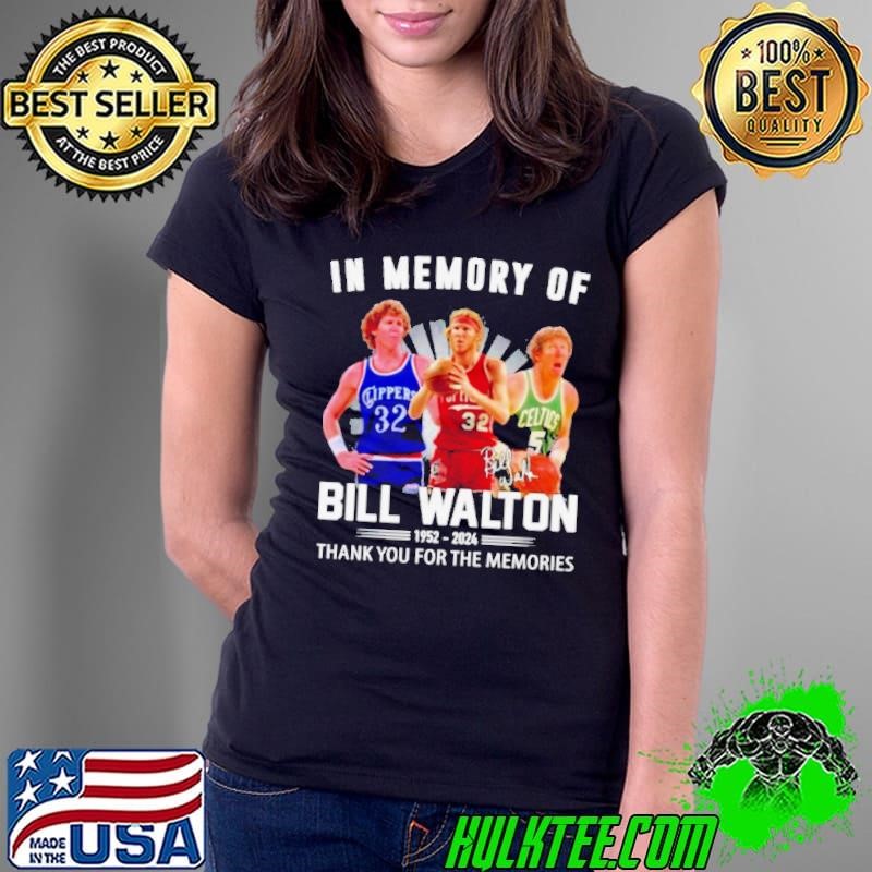 Bil Walton – In Memory Of Legend Basketball 1952-2024 Thank You For The Memories Signature Short