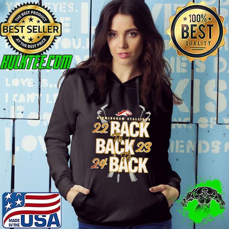 Birmingham Stallions Back to Back to Back UFL Champions 2024 Hoodie