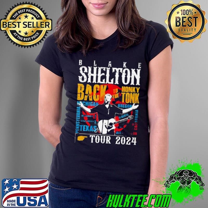 Blake Shelton Back To The Honky Tonk Tour 2024 Shirt