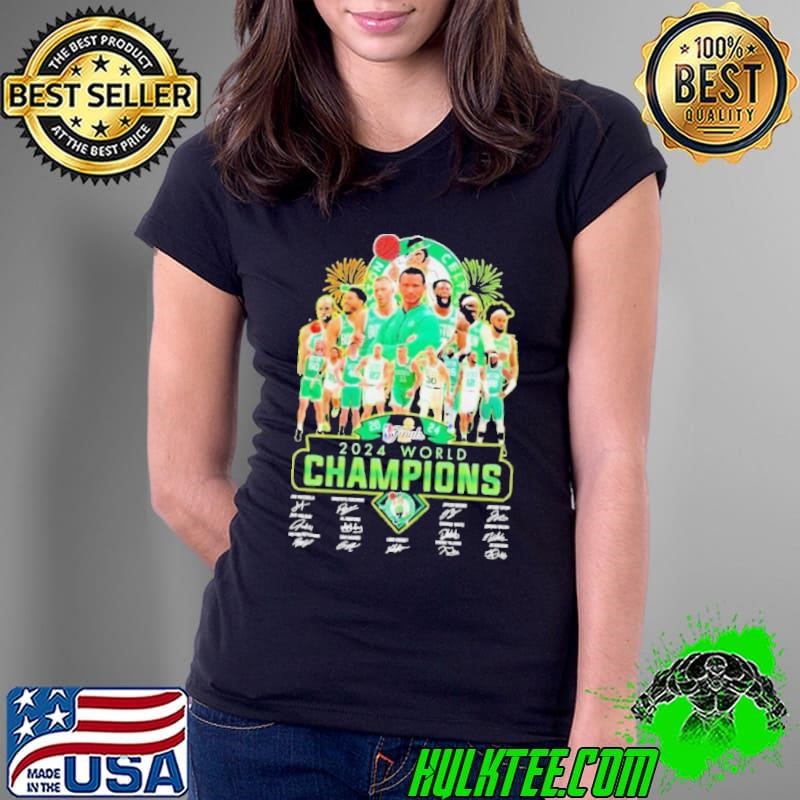 Boston Celtics 2024 NBA World Champions Signatures M shirt