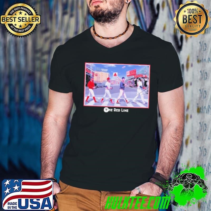 Boston Red Sox The Red Line Abbey Road Guys V Neck