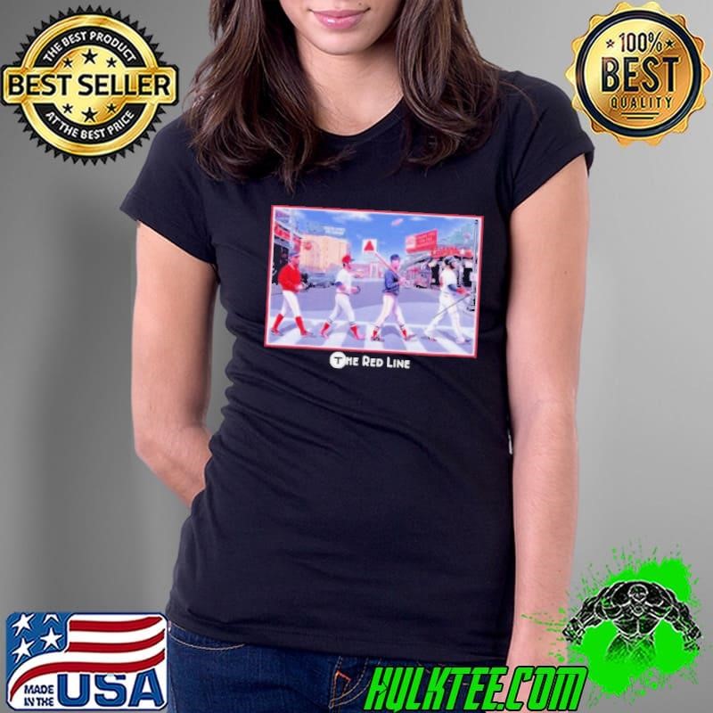 Boston Red Sox The Red Line Abbey Road Ladies Tee